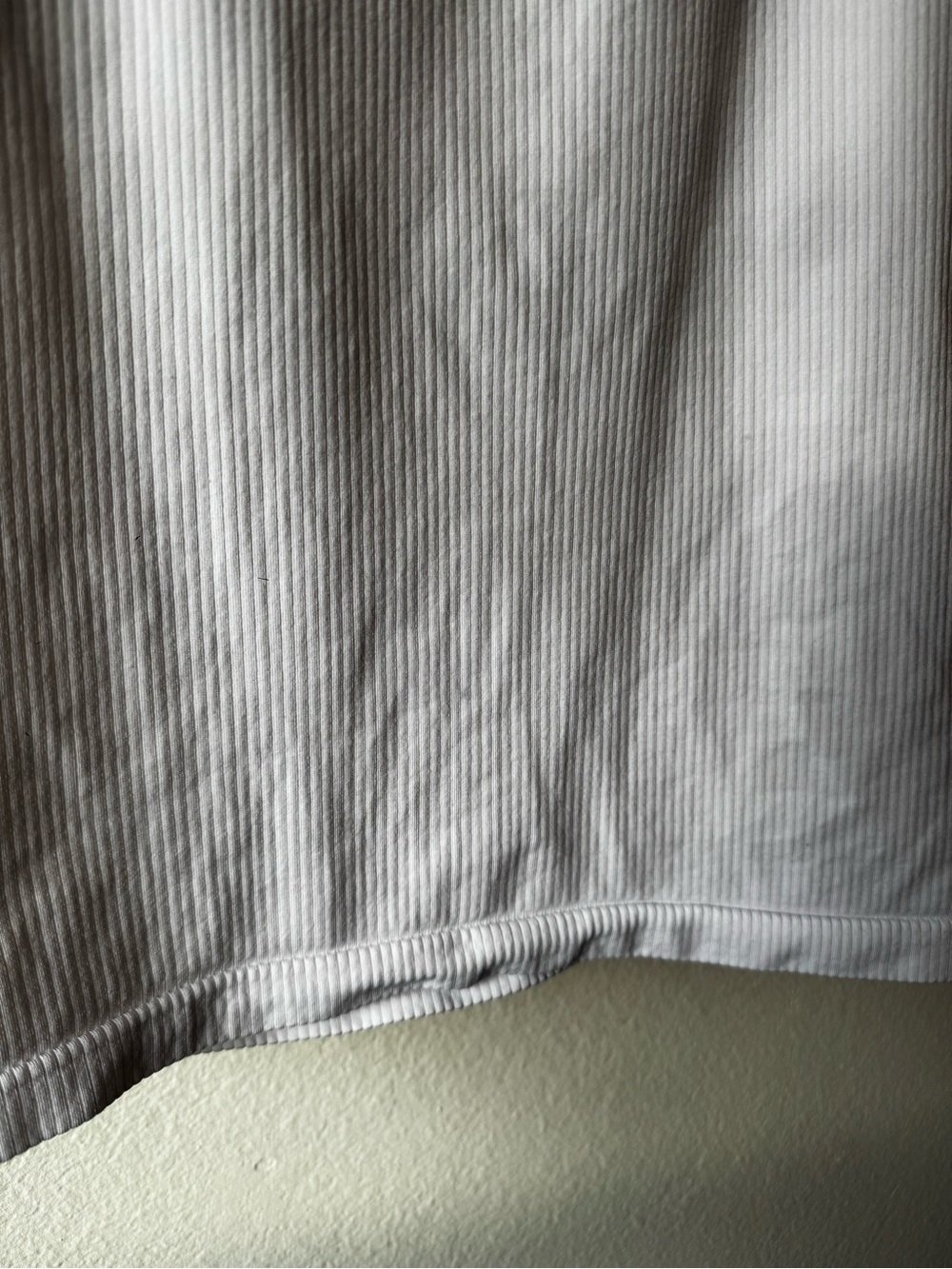 Athleta White Ribbed Racerback Tank Top - Picture 4 of 5